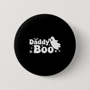 Bóton Redondo 5.08cm Papai Boo Fantasma Engraçado Halloween Família Com