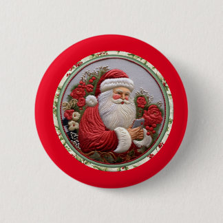 Bóton Redondo 5.08cm Papai Noel