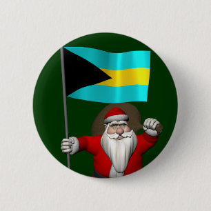 Bóton Redondo 5.08cm Papai Noel, Alferes Das Bahamas