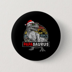 Bóton Redondo 5.08cm Papai Saurus T Rex Dinossauro Natal Família Corres