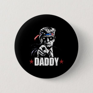 Bóton Redondo 5.08cm Papai Trump 2025 Oficial Papai Trump Engraçado 2 