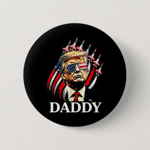 Bóton Redondo 5.08cm Papai Trump Engraçado - Papai Trump