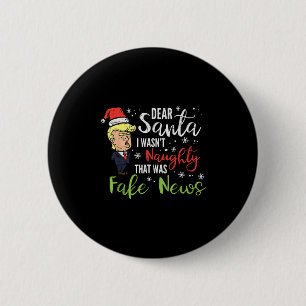 Bóton Redondo 5.08cm Papais noeis de Natal Notícias falsas Engraçadas X
