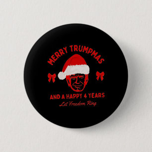Bóton Redondo 5.08cm Papais noeis de Trumpmas de feliz espetam pijamas