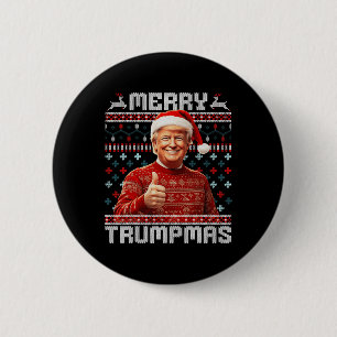 Bóton Redondo 5.08cm Papais noeis de Trumpmas de feliz Tremem Pijamas d