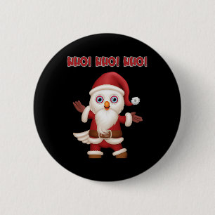 Bóton Redondo 5.08cm Papais noeis Festivo Festivo Festivo Natal