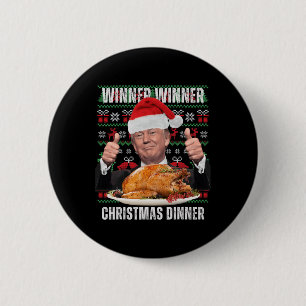 Bóton Redondo 5.08cm Papais noeis Tremem o Natal Humor Engraçado Trump
