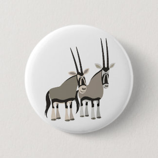 Bóton Redondo 5.08cm Par bonito do Crachá do botão Oryxes de desenho