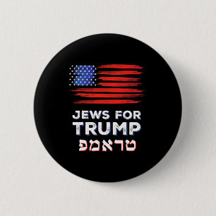 Bóton Redondo 5.08cm Para a Eleição Judaica de Israel Hebraica Trump 20