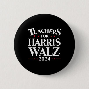 Bóton Redondo 5.08cm Para Harris Walz 2024 Shirt Kamala Tim Waltz