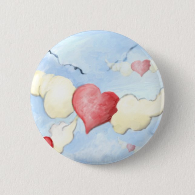 Bóton Redondo 5.08cm **para meus amigos com amor** (Frente)