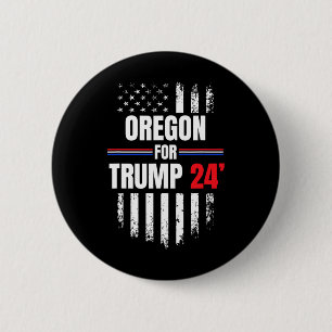 Bóton Redondo 5.08cm Para Trump 2024 American Flag