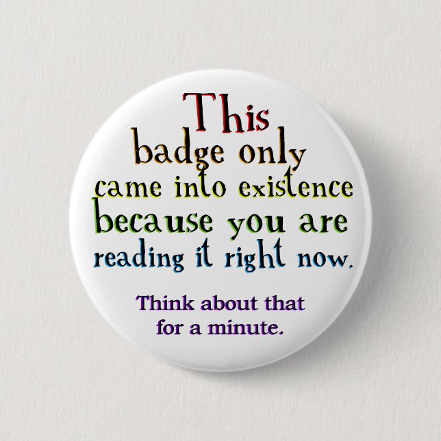 Bóton Redondo 5.08cm Paradoxo do laço da causalidade (Frente)