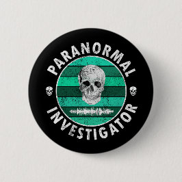 Bóton Redondo 5.08cm Paranormal Investigador