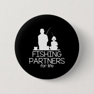Bóton Redondo 5.08cm Parceiros de Pesca Para a Vida Pai e Filho Conjunt