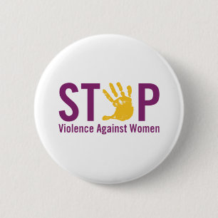 Bóton Redondo 5.08cm Pare a violência contra mulheres