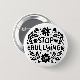 Bóton Redondo 5.08cm Pare de intimidar contra o bullying