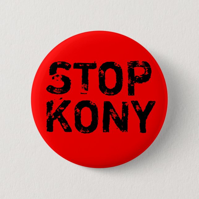 Bóton Redondo 5.08cm Pare Kony (Frente)