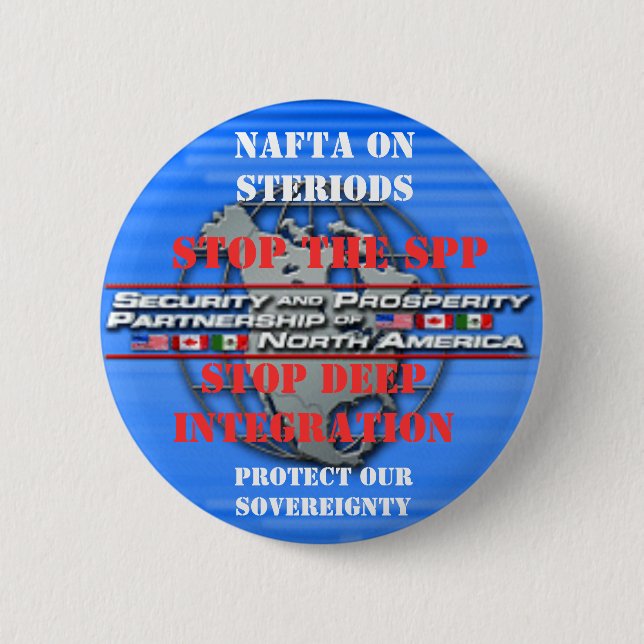 Bóton Redondo 5.08cm Pare o botão dos SPP (Frente)