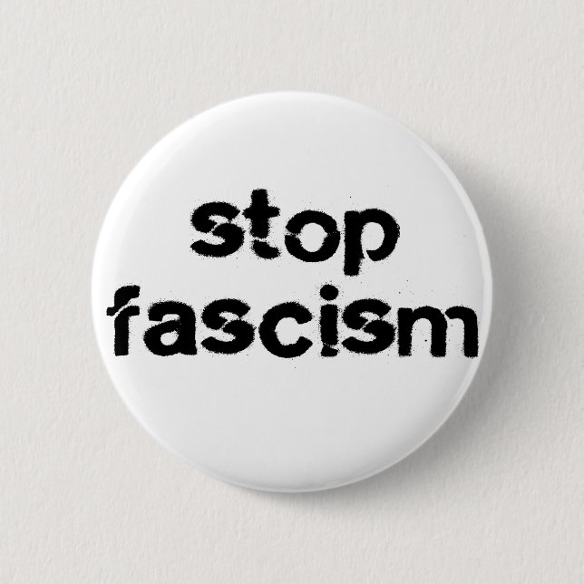 Bóton Redondo 5.08cm Pare o fascismo (Frente)