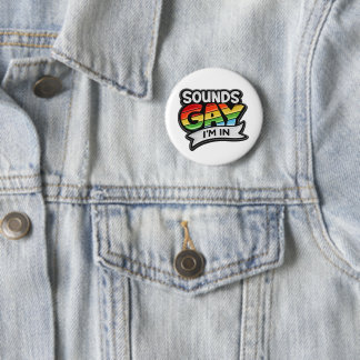 Bóton Redondo 5.08cm Parece Gay Estou no Orgulho em Círculo