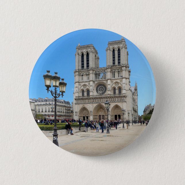 Bóton Redondo 5.08cm PARIS Notre Dame (Frente)