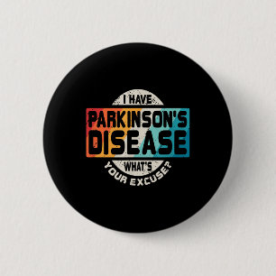 Bóton Redondo 5.08cm Parkinsons T Shirt Awarness Survivent Gift
