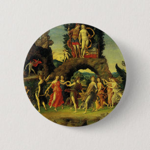 Bóton Redondo 5.08cm Parnaso, Marte e Vênus de Andrea Mantegna