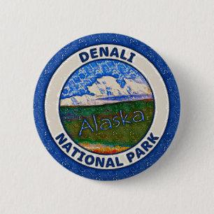 Bóton Redondo 5.08cm Parque nacional de Denali, Alaska