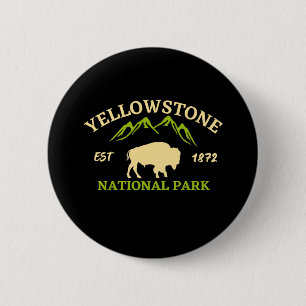 Bóton Redondo 5.08cm Parque Nacional Yellowstone