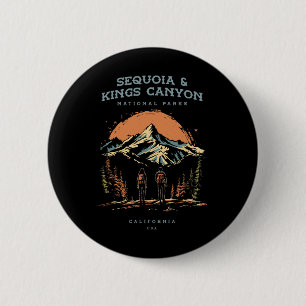 Bóton Redondo 5.08cm Parques Nacionais Sequoia e Kings Canyon Backpacki