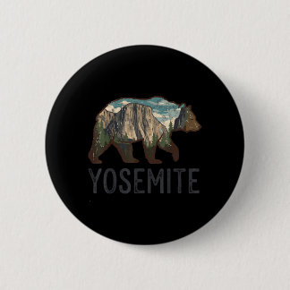 Bóton Redondo 5.08cm Parques Nacionais Yosemite Califórnia Ao Ar Livre 