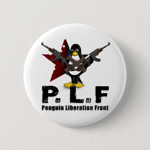 Bóton Redondo 5.08cm Parte dianteira da libertação do pinguim