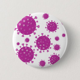 Bóton Redondo 5.08cm Partícula Viral Roxa