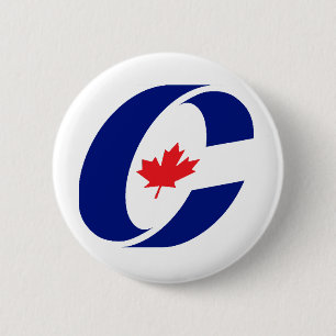 Bóton Redondo 5.08cm Partido conservador de Canadá