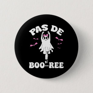 Bóton Redondo 5.08cm Pas De Boo ree Funny Balé Fantasma Dança Halloween