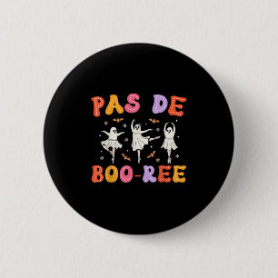 Bóton Redondo 5.08cm Pas De Boorée Ghost Balé Dançando Halloween