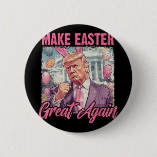 Bóton Redondo 5.08cm Páscoa Trump 2025 Torne O Excelente Novamente Engr