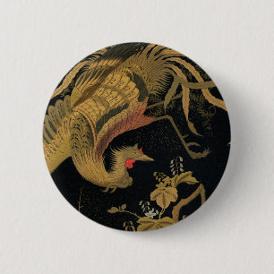 Bóton Redondo 5.08cm Pássaro Audsley Mítico Howo: Fênix Japonesa de 188