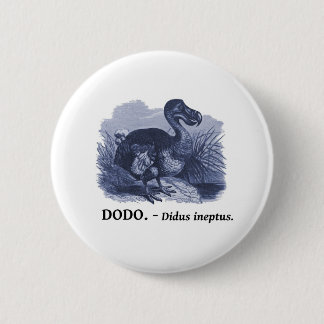 Bóton Redondo 5.08cm Pássaro do Dodo (ineptus de Didus)