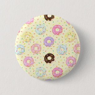 Bóton Redondo 5.08cm Pastelaria comprada de pastelaria branca Molas de