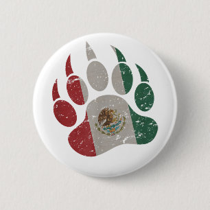 Bóton Redondo 5.08cm Pata do Urso Mexicano - Urso Gay