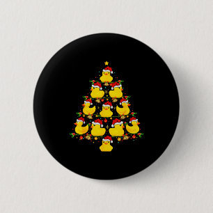 Bóton Redondo 5.08cm Pato de Borracha de Natal Engraçado com Luzes Chap