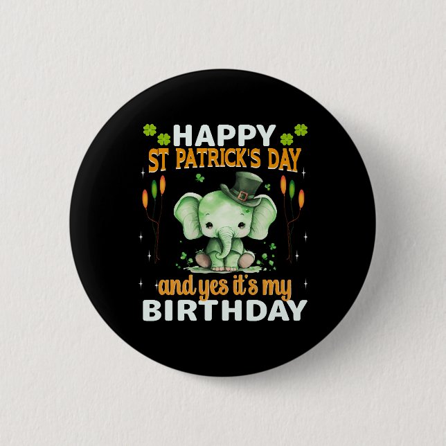 Bóton Redondo 5.08cm Patrick Day Green Men Mulheres Paddys (Frente)