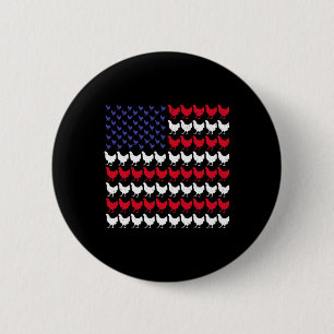 Bóton Redondo 5.08cm Patriotic Farmers 4 De Julho Bandeira Americana