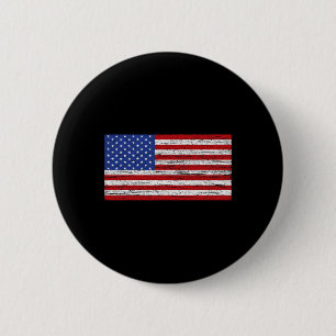 Bóton Redondo 5.08cm Patriótico Americano Bandeira 4 de julho