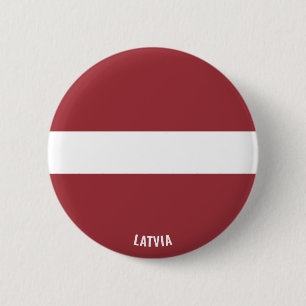 Bóton Redondo 5.08cm Patriótico de Bandeira da Letónia