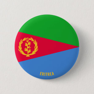 Bóton Redondo 5.08cm Patriótico encantador do Sinalizador Eritreia