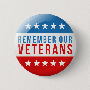 Bóton Redondo 5.08cm Patriótico recorde nossa bandeira azul vermelha d