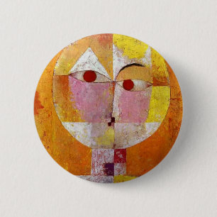 Bóton Redondo 5.08cm Paul Klee Senecio Painting